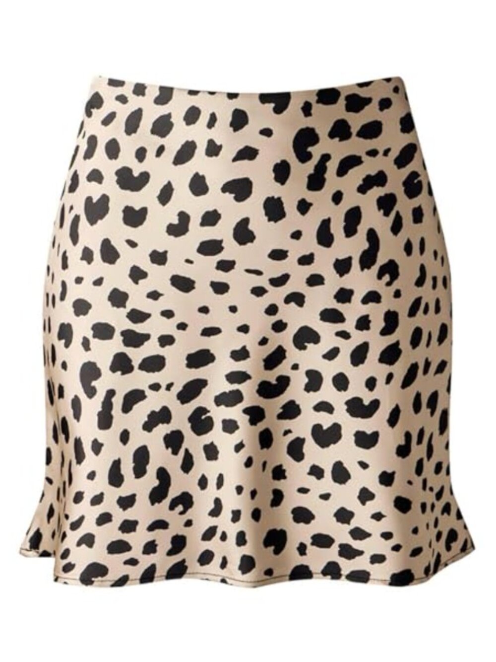 Satin Silk Mini Skirt High Waisted A-Line Summer Slip Skirt